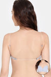 Zivame Beautiful Basics Padded Non Wired 3/4Th Coverage Backless Bra - Grey Melange — thumbnail 1